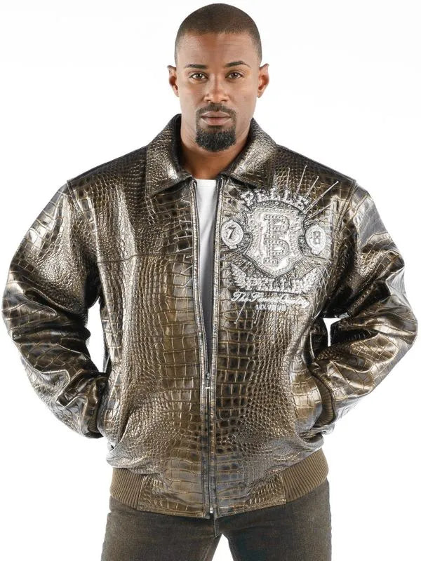 Pelle Pelle Mens Eye On The Prize Light Brown Jacket image 0