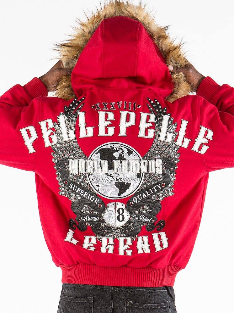 Pelle Pelle Red Wool World Famous Jacket image 0