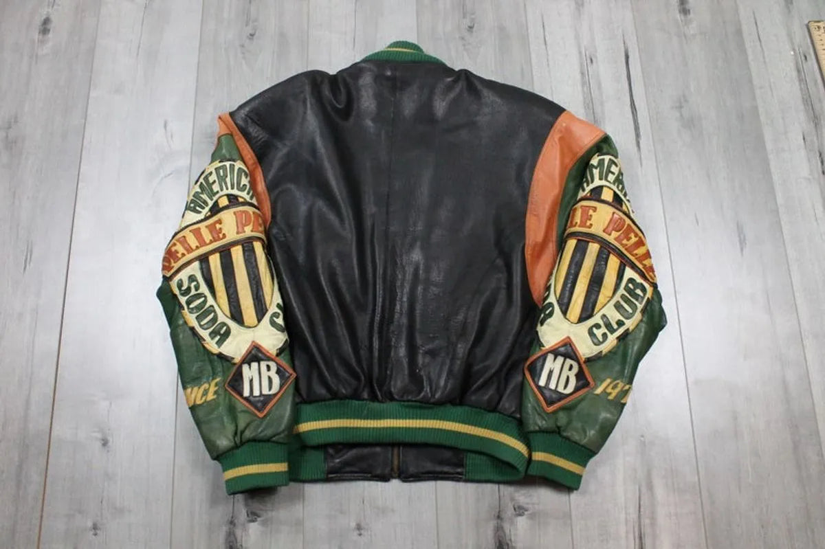 Vintage Pelle Pelle By Marc Buchanan Soda Club Leather Jacket image 1