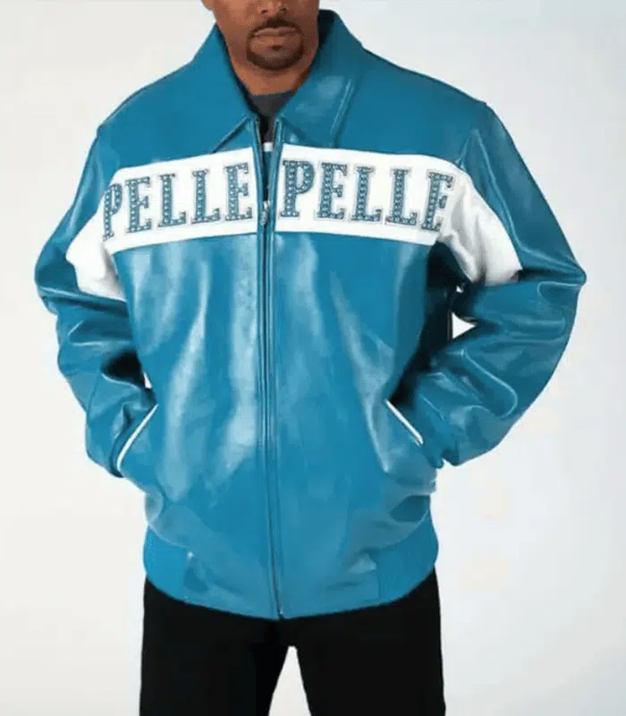 Pelle Pelle Turquoise White World’s Best 1978 Studded Jacket image 0