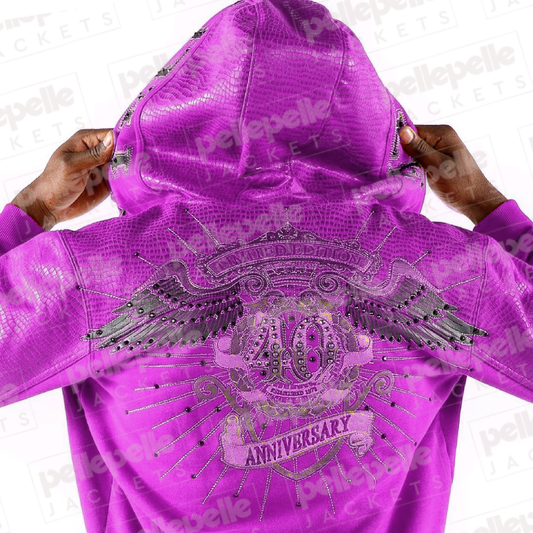 Pelle Pelle 40th Anniversary Purple Wool Jacket image 0
