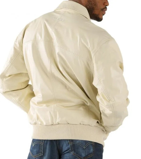 Pelle Pelle Plain Offwhite Leather Jacket image 2