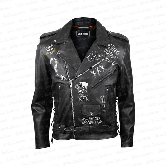 XXXtentacion Legends Never Die Black Leather Jacket image 0