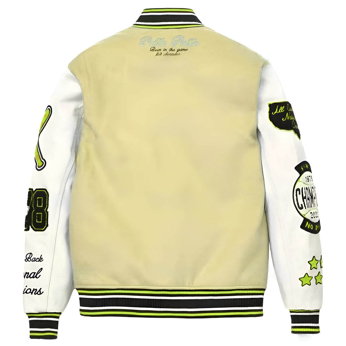 Champion Pelle Pelle Cream Varsity Jacket image 1