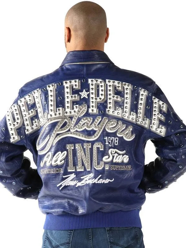 Pelle Pelle Player All Star Blue Leather Jacket image 1