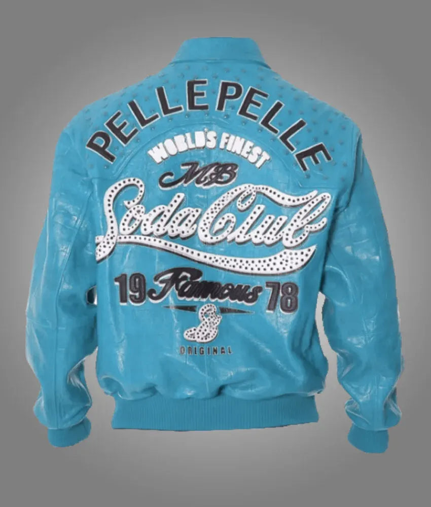 1978 Soda Club Turquoise Pelle Pelle Jacket image 0