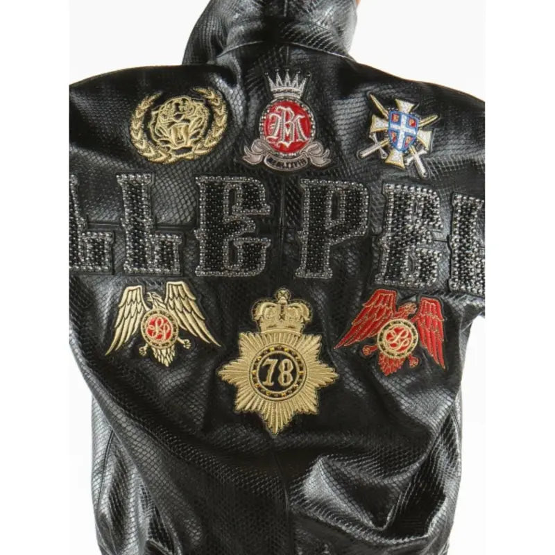 Pelle Pelle Patched Python Leather Jacket image 1