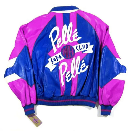 Early 90S Vintage Pelle Pelle Light Purple Soda Club Jacket image 0