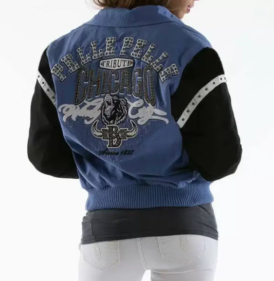 Exclusive Pelle Pelle Blue Chicago Wool Jacket image 0