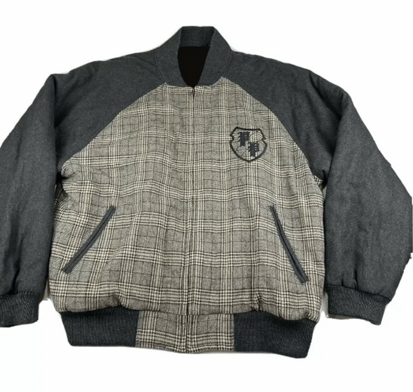 Pelle Pelle Crest Lions Gray Black Wool Jacket image 0