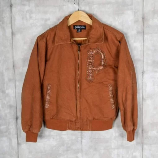 Marc Buchanan Pelle Pelle Womens Vintage Bomber Brown Jacket image 0
