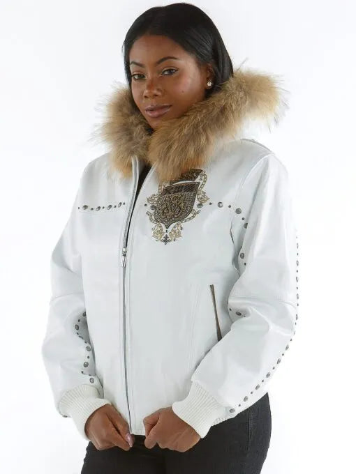 Pelle Pelle Ladies Mb Emblem White Jacket image 0