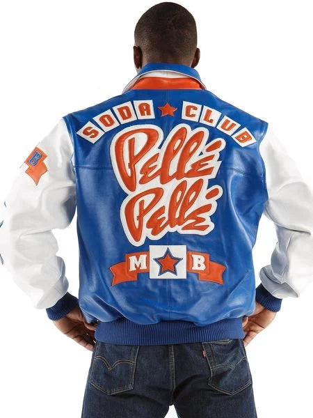 Pelle Pelle Soda Club Blue Leather Jacket image 0