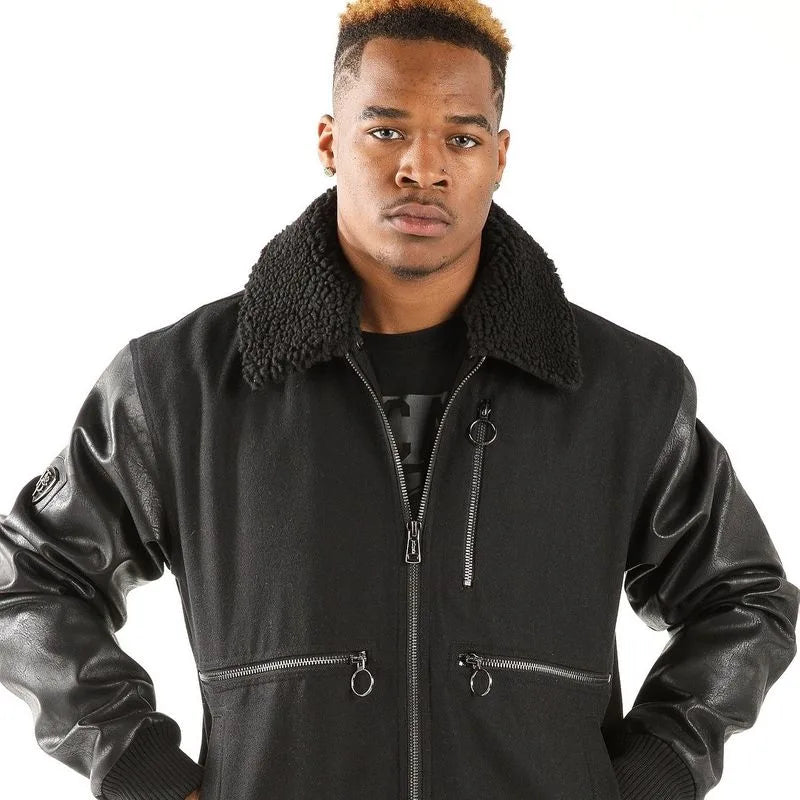 Pelle Pelle Black Bomber Jacket image 0