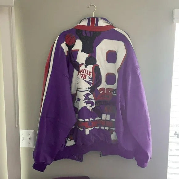 Pelle Pelle Vintage Basketball Purple Jacket image 1