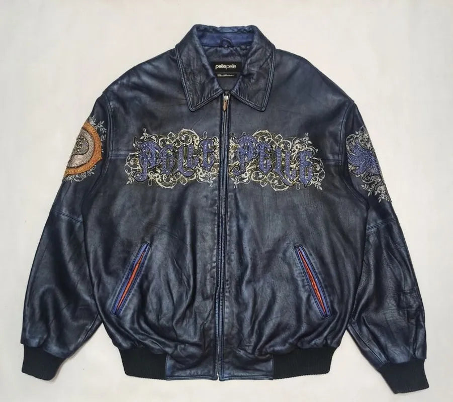 Pelle Pelle Marc Buchanan Hip Hop Rap Phoenix Rebellion Studded Leather Jacket image 0