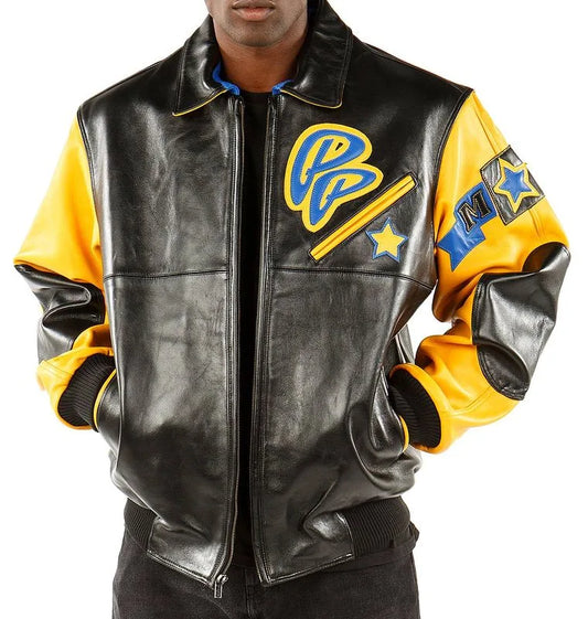 Soda Club Pelle Pelle Yellow Leather Jacket image 0