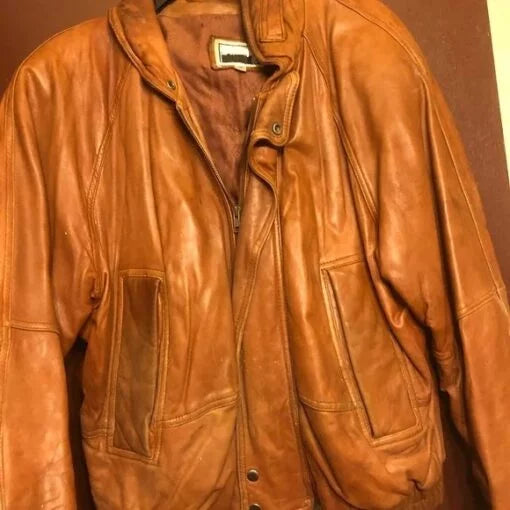 Men’s Vintage Leather Pelle Jacket image 0