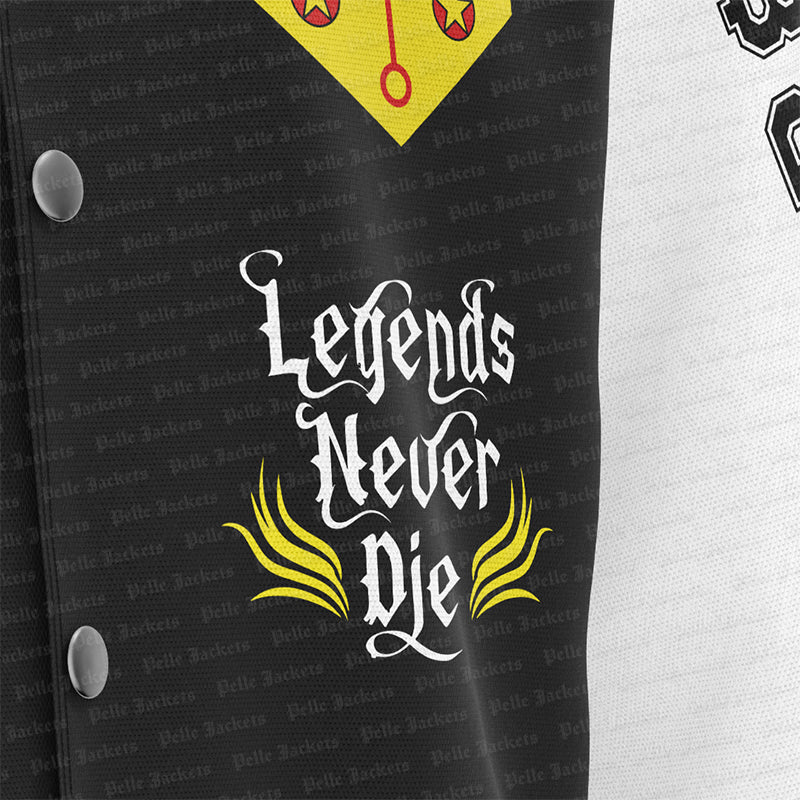 Aaliyah Legends Never Die White Varsity Jacket image 3