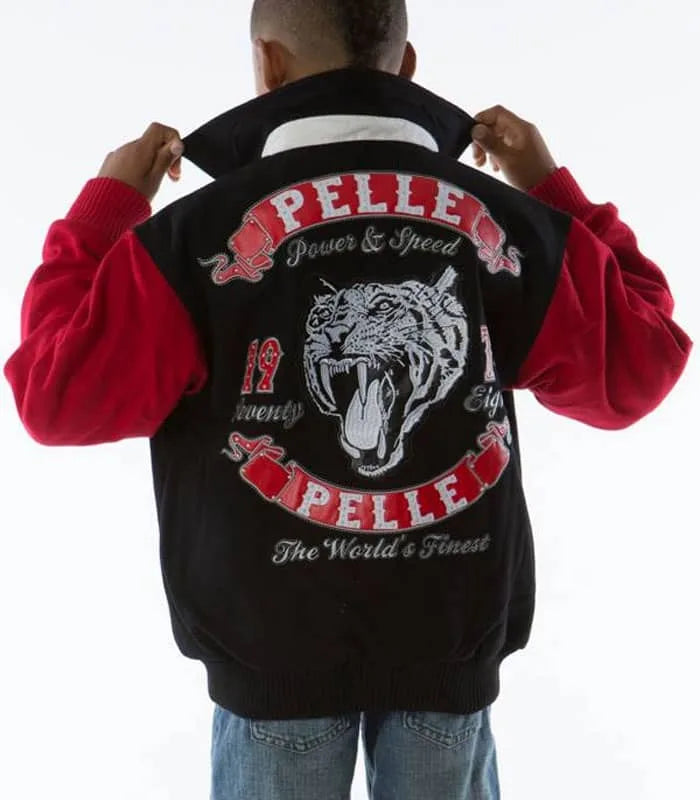 Pelle Pelle Tiger Twill Crimson Kids Jacket image 0