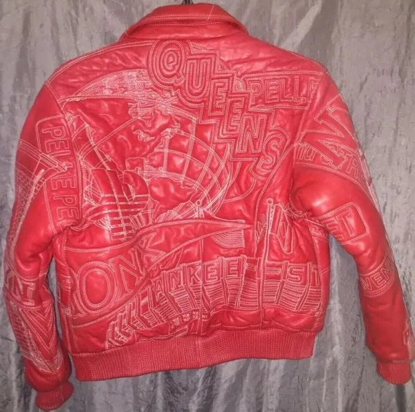 Pelle Pelle Vintage Marc Buchanan Red Leather Jacket image 1