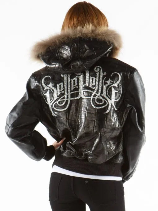 Pelle Pelle Royal in Black Crocodile Skin Jacket image 1
