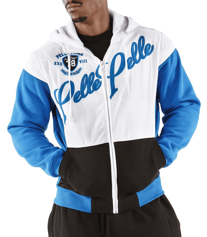 Pelle Pelle Colorblocked In Medium Blue Tracksuit image 0