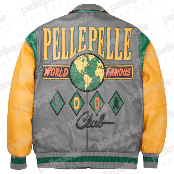 World Famous Multicolor Gray Soda Club Plush Jacket image 0