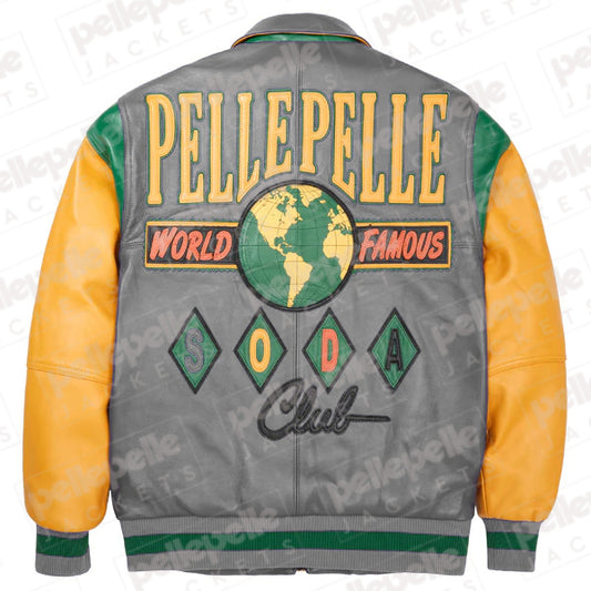 World Famous Multicolor Gray Soda Club Plush Jacket image 0