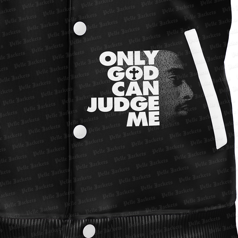 Tupac Legends Never Die Black Varsity Jacket image 5