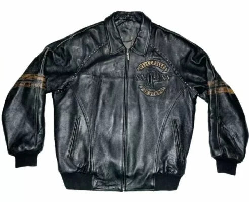 Pelle Pelle Studded Tiger Leather Jacket image 1