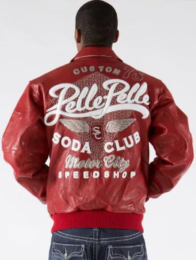 Pelle Pelle Sportster Red Sienna Mens Leather Jacket image 1