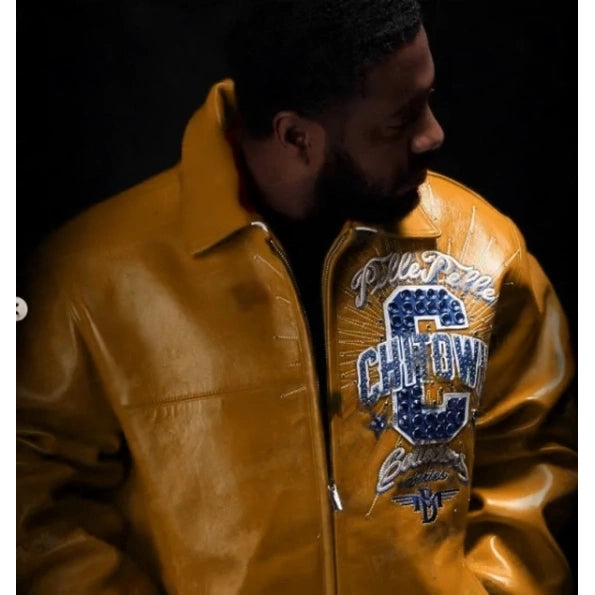 Pelle Pelle Chi-Town Orange Leather Jacket image 0