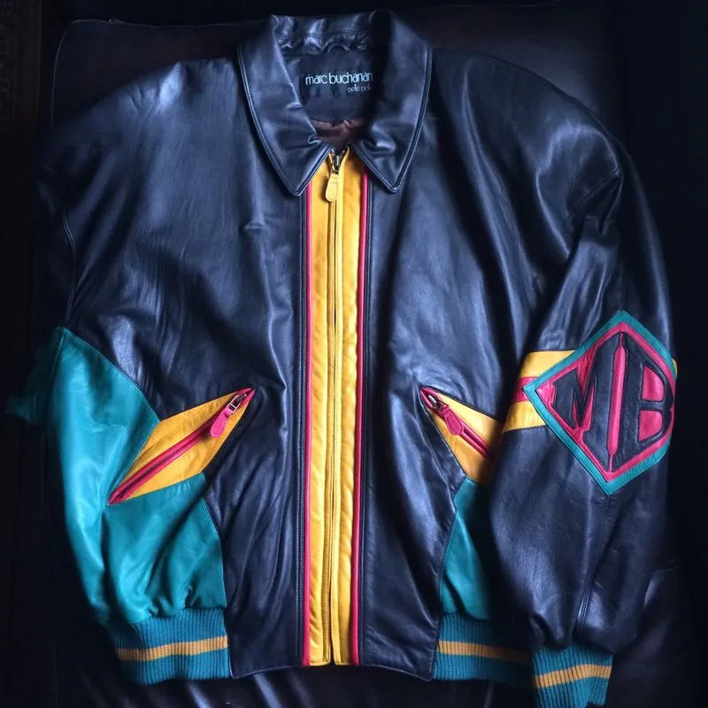 Pelle Pelle Marc Buchanan Soda Club Blue & Black Jacket image 0
