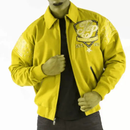 Pelle Pelle Yellow King Of Thrones 1978 Jacket image 0