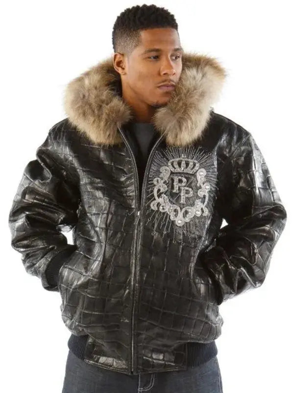 Pelle Pelle Crest Black Leather Jacket image 0