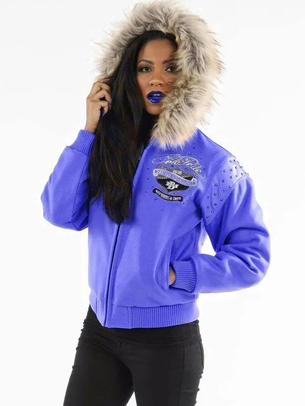 Pelle Pelle Womens Signature Light Blue Jacket image 0