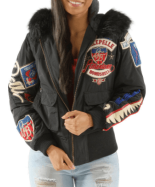Pelle Pelle American Bruiser Polyester Black Jacket image 0