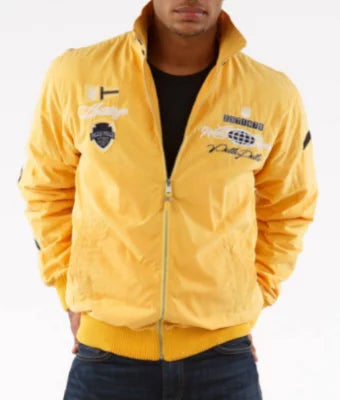 Men’s Pelle Pelle Yellow Nylon Jacket image 0