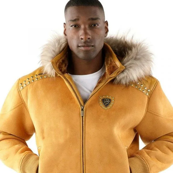 Pelle Pelle Fur Hooded Woolen Jacket image 0