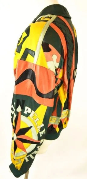 Pelle Pelle Multicolor Design Compass Jacket image 0
