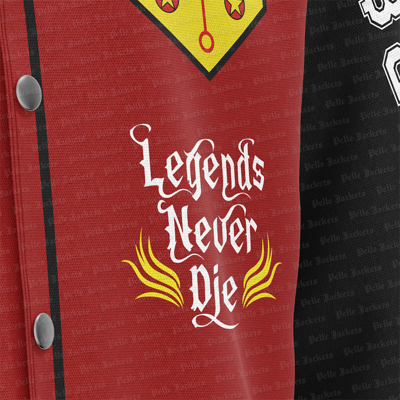 Aaliyah Legends Never Die Red Varsity Jacket image 2