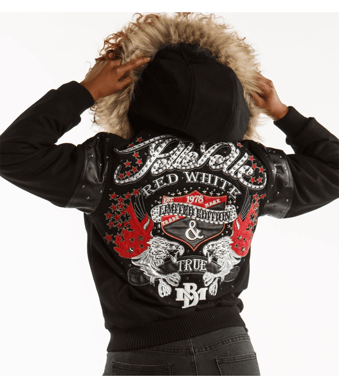 Ladies Red, White, & True Wool Jacket image 1