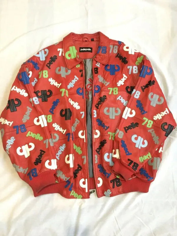 Pelle Pelle Printed Red Leather Jacket image 0