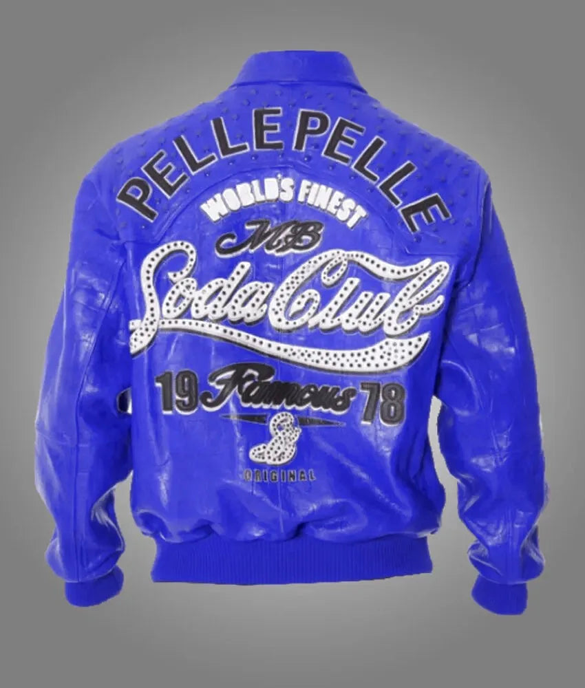 1978 Soda Club Blue Pelle Pelle Jacket image 0