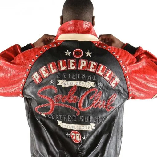 Pelle Pelle Original Soda Club Black and Red Jacket image 0