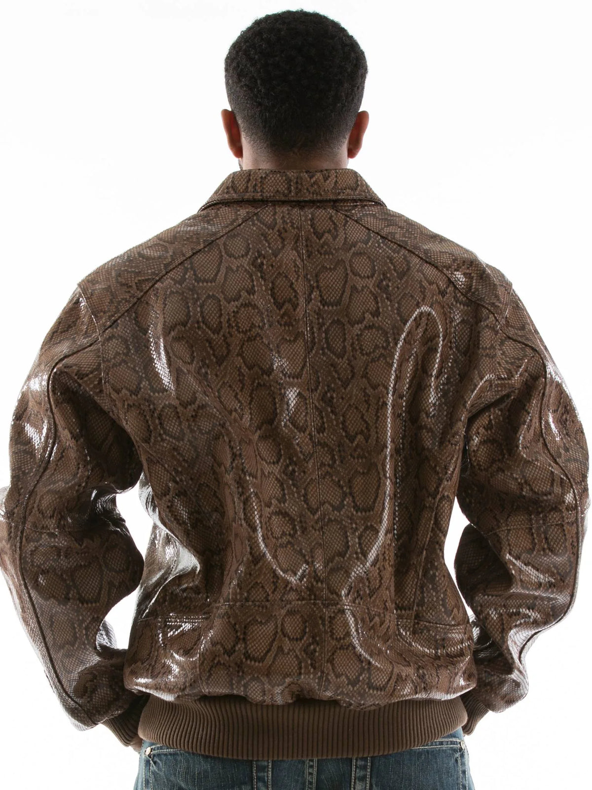 Pelle Pelle Brown Python Jacket image 1
