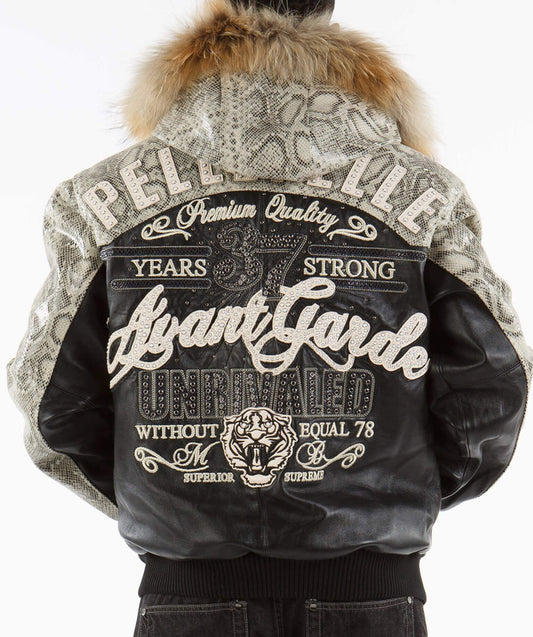 Avant Garde Black Pelle Pelle Fur Hood Jacket image 0