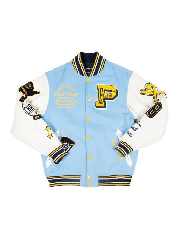 Pelle Pelle World Famous Blue Varsity Jacket image 0