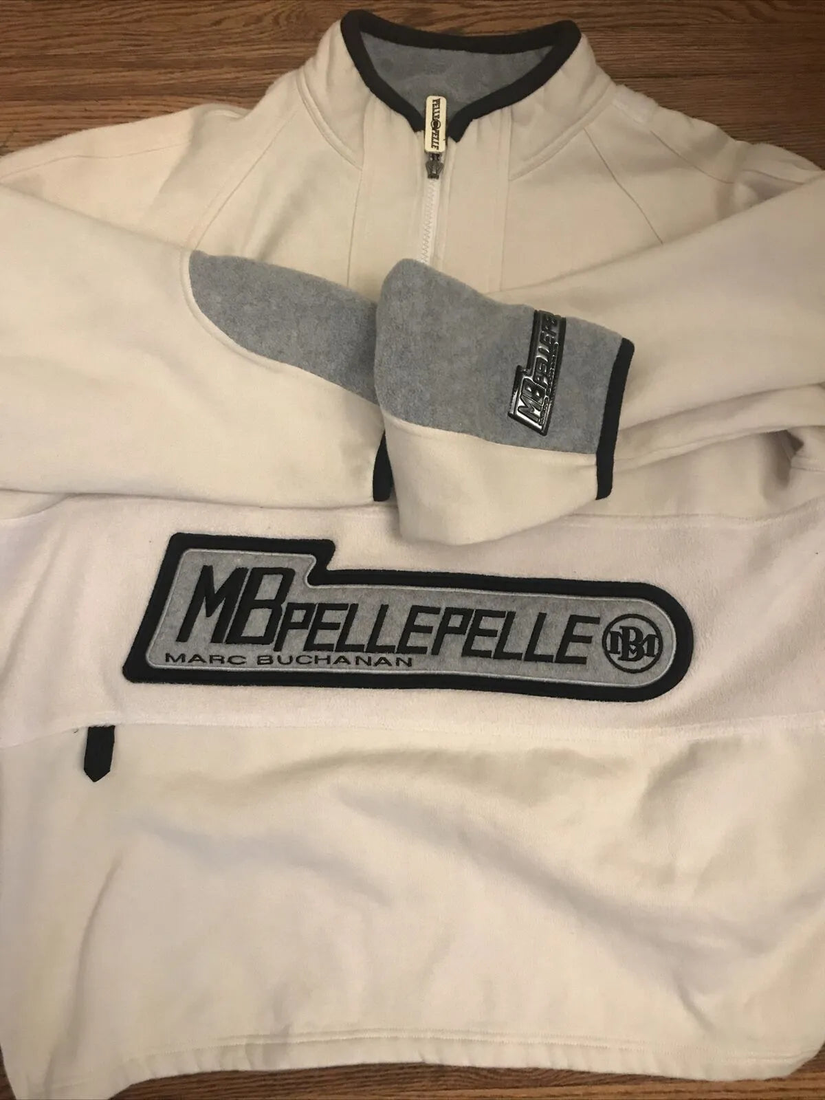 Pelle Pelle Mens Marc Buchanan Vintage Rare White Tracksuit image 0